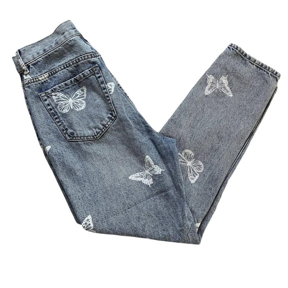 PacSun Butterfly Denim Ultra High Rise Slim Jeans